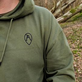 Ray Mears Organic Cotton Hoody - Forest Green